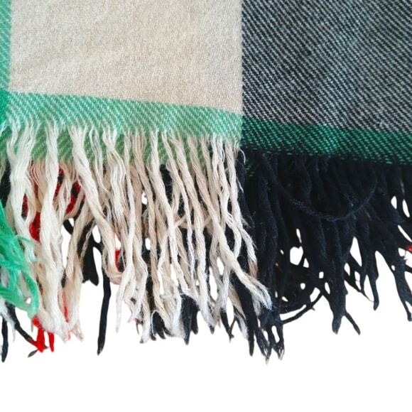 Vintage MCM 40's The Californian Robette Blanket Wool Tartan Plaid Steamer Style - Picture 2 of 15